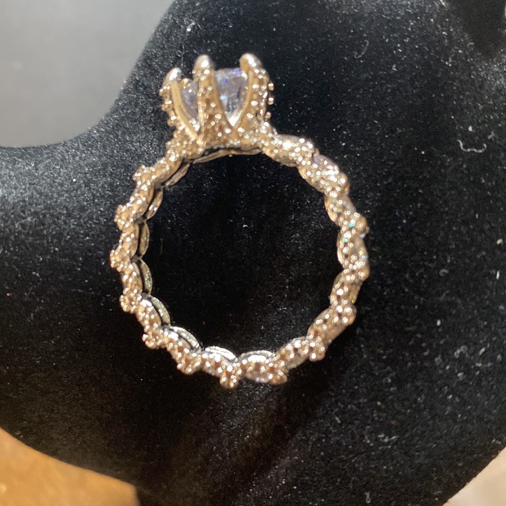 Solitaire Silver Ring - image 5